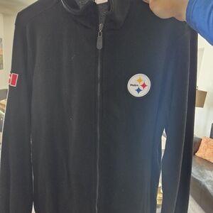 NFL Pittsburgh Steelers Black Performance Jacket with Team Logo